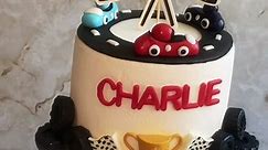 🏎️ Race 2 Tier Cake 🏆 Wishing Charlie A Happy Second Birthday From Sarahs Sweets 🥳 Located in Elk Grove Facebook: Sarahs sweets #racecarcake #fyp #supportsmallbusiness #birthdaycake #rascalflatts #elkgrove #sacramento