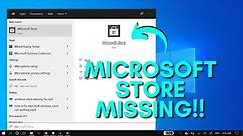 How To Fix Microsoft Store Missing on Windows 10 Problem