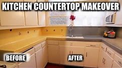 1 DAY KITCHEN TILE COUNTERTOP MAKEOVER | Reglazing Tile Kitchen Countertop | DP Tubs