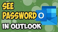How to view email password in Outlook