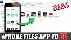 How to transfer files from iPhone[Files App] to PC?