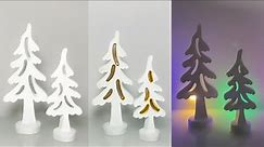 DIY Mini Christmas Tree | Festive Cement Craft Ideas