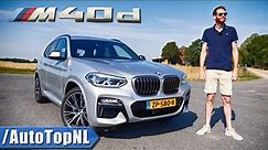 BMW X3 M40d REVIEW on AUTOBAHN (NO SPEED LIMIT) & ROAD by AutoTopNL