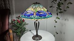 Dragonfly Tiffany Stained Glass Lamp Process by Nurcin Dize