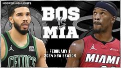 Boston Celtics vs Miami Heat Full Game Highlights | Feb 11 | 2024 NBA Season
