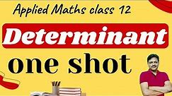 One Shot | Chapter 4 | Applied Maths | core maths | Class 12 | Determinant| Gaur Classes