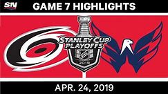 NHL Highlights | Hurricanes vs. Capitals, Game 7 - April 24, 2019