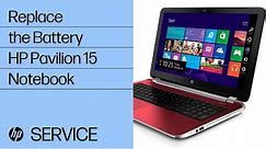 Replace the Battery | HP Pavilion 15 Notebook | HP Support