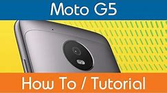 How To Insert Moto G5 Battery