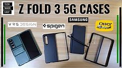 Cases for Samsung Z Fold 3 by Otterbox VRS Design Spigen and Samsung (partially sponsored)