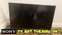 How to Fix Your Sony TV That Won't Turn On - Black Screen Problem