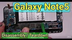 Samsung Galaxy Note 5 for Repair How to Disassembly - Teardown
