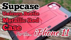 iPhone 11 Supcase Unicorn Beetle Metallic Red Case