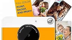 KODAK Printomatic Digital Instant Print Camera - Full Color Prints On ZINK 2x3" Sticky-Backed Photo Paper (Yellow) Print Memories Instantly
