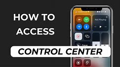 How to Access the Control Center of iPhone? (Lock Screen, Inside Apps)