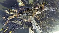 One World Trade Center Spire - Final Segment Lift (GoPro)
