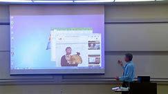 Math Professor Fixes Projector Screen (April Fools Prank)
