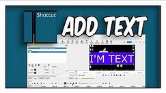 Shotcut Tutorial - How To Add Text In Shotcut 2023 | Tutorial For Beginners