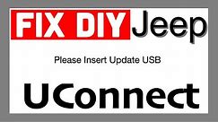 How to Fix - Please Insert Update USB Screen - Uconnect Jeep grand Cherokee