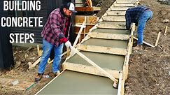 Construction of Concrete Stairway Start to Finish [ASMR]
