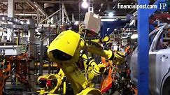 Robots at Ford auto assembly plant