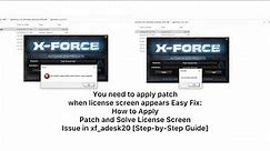 You need to apply patch when license screen appears | Patch to Solve License Screen Issue