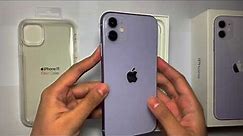 ♡ iPhone 11 purple unboxing ♡