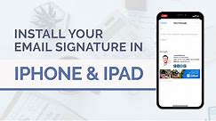 How to Install a HTML Email Signature in your iPhone or iPad's Mail App