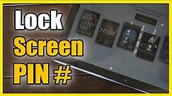 How to Put a Lock screen PIN on Amazon Fire HD 10 Tablet (Fast Tutorial)