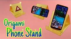 Easiest Origami phone stand in 2 minutes | How to fold Paper mobile stand easy