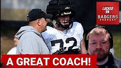 New Wisconsin Badgers offensive line coach AJ Blazek is an incredible person with coaching chops!
