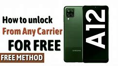 Unlock Samsung Galaxy A12 Using IMEI