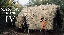 Building an Anglo-Saxon Pit House with Hand Tools - Part IV | Medieval Primitive Bushcraft Shelter