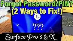 Microsoft Surface Pro 8 & X: Forgot Password (Recover or Factory Reset)