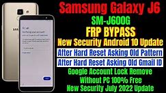 Samsung Galaxy J6 (Sm-J600g) Frp Bypass New Security Android 10 Update Without PC 100% Free