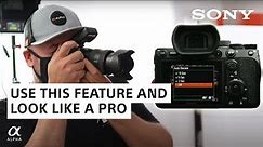 How To Preview Your Shots Using The View Finder | Miguel Quiles | Sony Alpha