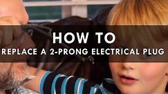 How to replace a 2-prong electrical plug