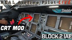 Fenix A320 CRT Cockpit MOD | Real Airbus Captain | FREE MOD | Going Old School #msfs2020 #fenix
