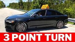 HOW TO DO A THREE POINT TURN (Follow these easy steps to pass the Road Test)