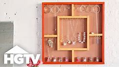 DIY Hanging Jewelry Organizer | HGTV