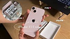  iPhone 13 Pink + Accessories | Unboxing📦 | Aesthetics | ChristineHii