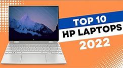 Top 10 Best HP Laptops to buy in 2022