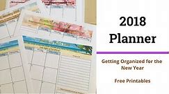 2018 Monthly Calendar Planner (free printable)