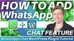How To Add WhatsApp Chat To WordPress | Free WhatsApp Chat Plugin (2023)