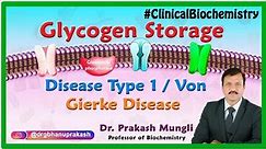 Glycogen Storage Disease Type 1 / Von Gierke disease : Clinical Biochemistry by Dr Prakash Mungli