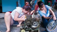 Complete repair of motorbike engines. Helping farmers - Restoring old cars abandoned for many years