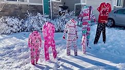 Colorado Family Freezes Christmas Pajamas in Winter Weather