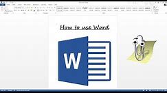 How to use Microsoft Word 2019 - The Complete Beginners Guide!