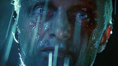 Blade Runner 1982 final scene. Tears in rain, speech by Roy Batty Rutger Hauer,