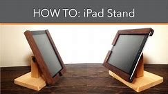 How to make an iPad stand
